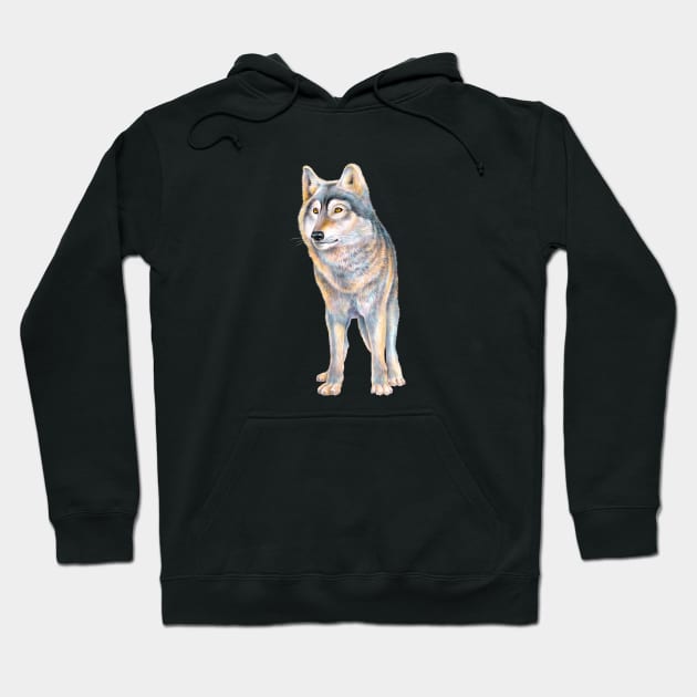 Wolf Hoodie by Tim Jeffs Art